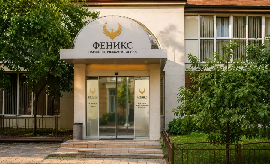 Вход в наркологическую клинику «Феникс» в Кологриве